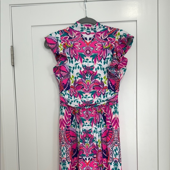 Lilly Pulitzer Pink and Blue Maxi Dress - Picture 8 of 9